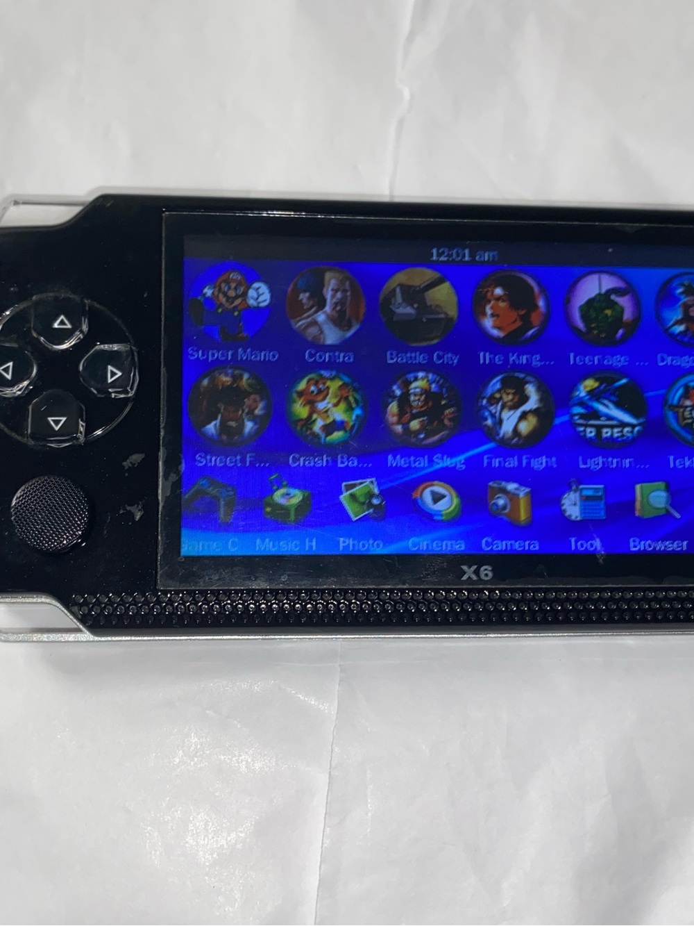 X6 Portable Handheld Gaming Console - Black